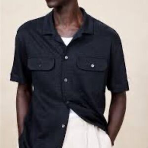 Banana Republic Men’s French Terry Linen Shirt